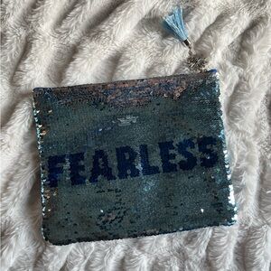 Disney Frozen Blue Sequin Cosmetic Bag